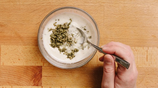 Make the aioli Make the aioli