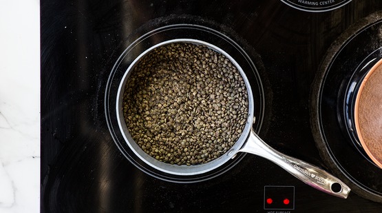 Cook the lentils Cook the lentils