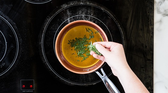 Make the tarragon vinaigrette Make the tarragon vinaigrette