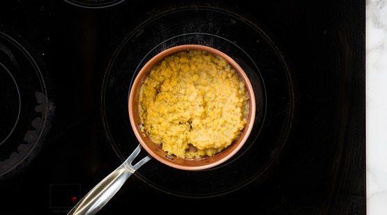 Cook the lentils Cook the lentils