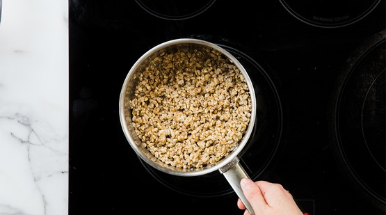 Cook the farro Cook the farro