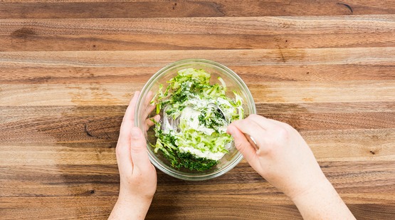 Prepare the dill sauce Prepare the dill sauce