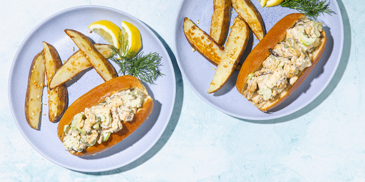 New England Lobstah Rolls with Garlic Fries