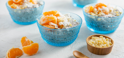 Coconut Chia Pudding with Clementine & Ginger