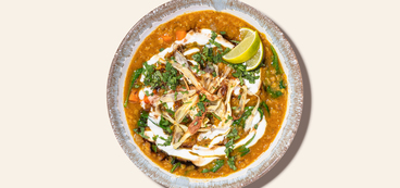 Red Lentil Soup spinach, roasted parsnip, lime cashew-based sour cream