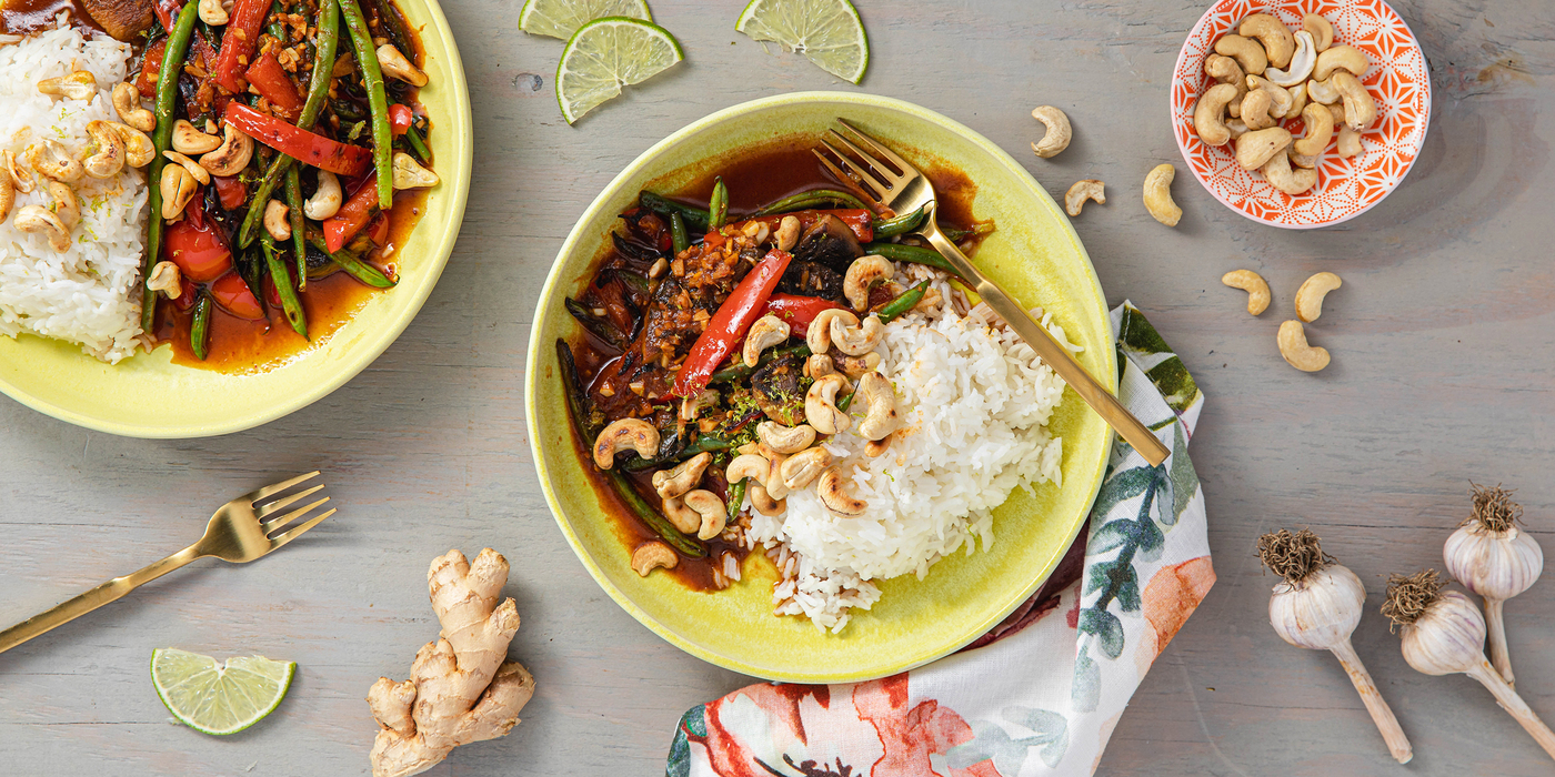 Thai Jungle Curry with Jasmine Rice & Toasted Lime Cashews