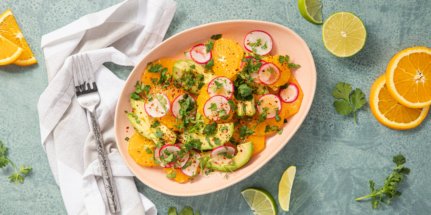 Avocado Citrus Salad with Lime & Cilantro