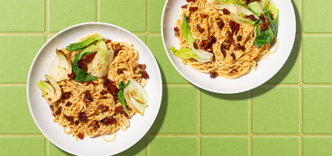 Togarashi Peanut Noodles sundried tomatoes, stir-fried bok choy