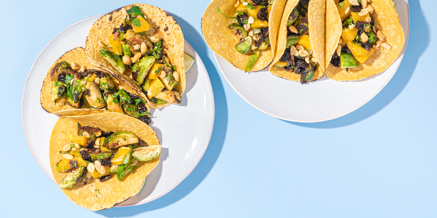 Crispy Brussels Sprout Tacos PlantBased Recipes