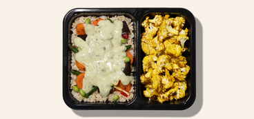 Thai Green Curry roasted eggplant, roasted cauliflower, green beans