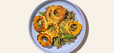 Three Sisters Salad wild rice, corn, delicata squash, pepitas