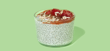 Sunshine Chia Parfait with Strawberry & Coconut