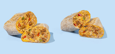 Chorizo-Style Burrito Duo pinto beans, brown rice, tomatillo salsa