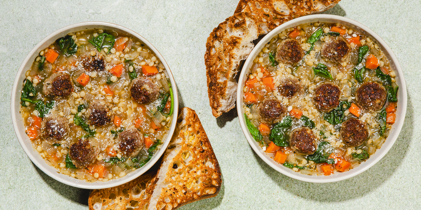 Italian Wedding Soup Impossible™ Italian Protein, garlic toasts