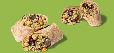 Sonoma Chickpea Salad Wraps tahini, grapes, pecans