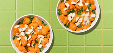 Romesco Gnocchi baby kale, slivered almonds