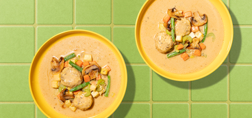 Veggies & Dumplings gravy, mushrooms, green beans