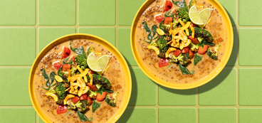 Green Coconut Curry Lentils bell pepper, broccoli, spinach