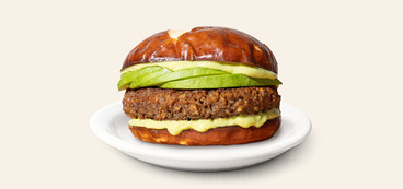 Tomatillo Avocado Burgers tomatillo salsa, avocado