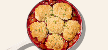 Plum Shortcakes sweet biscuits, mint