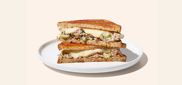 Jackfruit Melts shredded jackfruit, melted plant-based mozzarella