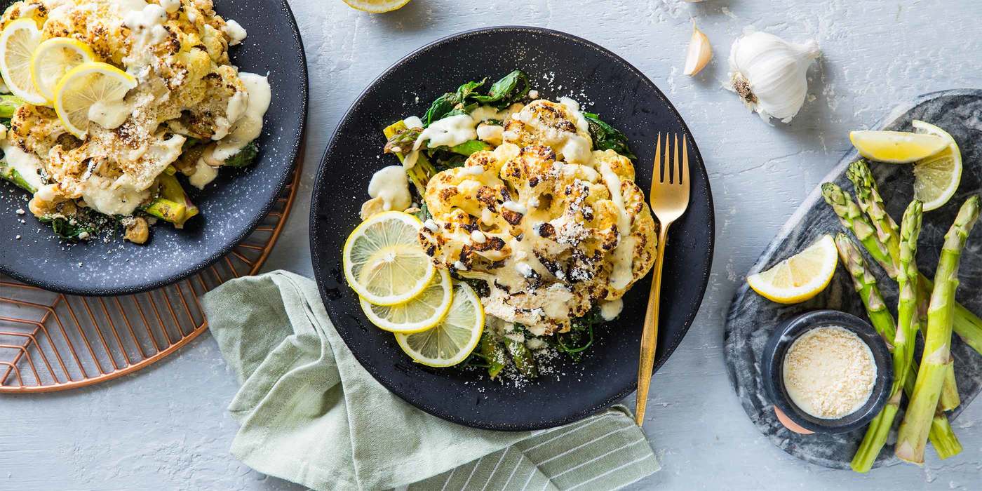 Caesar Cauliflower Steaks Plant-Based Recipes