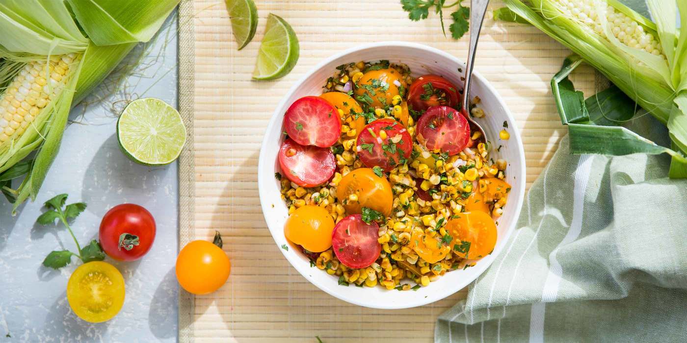 Grilled Corn and Cherry Tomato Salsa