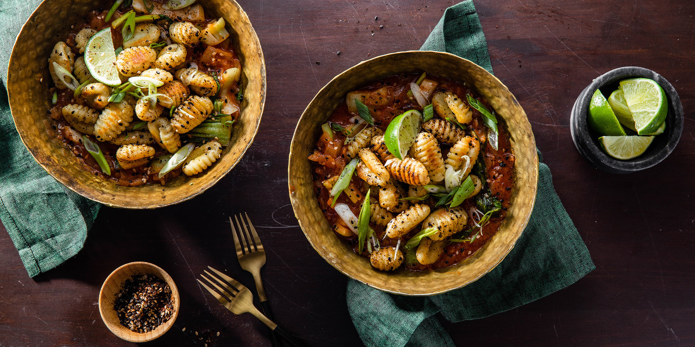 Japanese Gnocchi with Miso Tomato Butter & Nori Spice