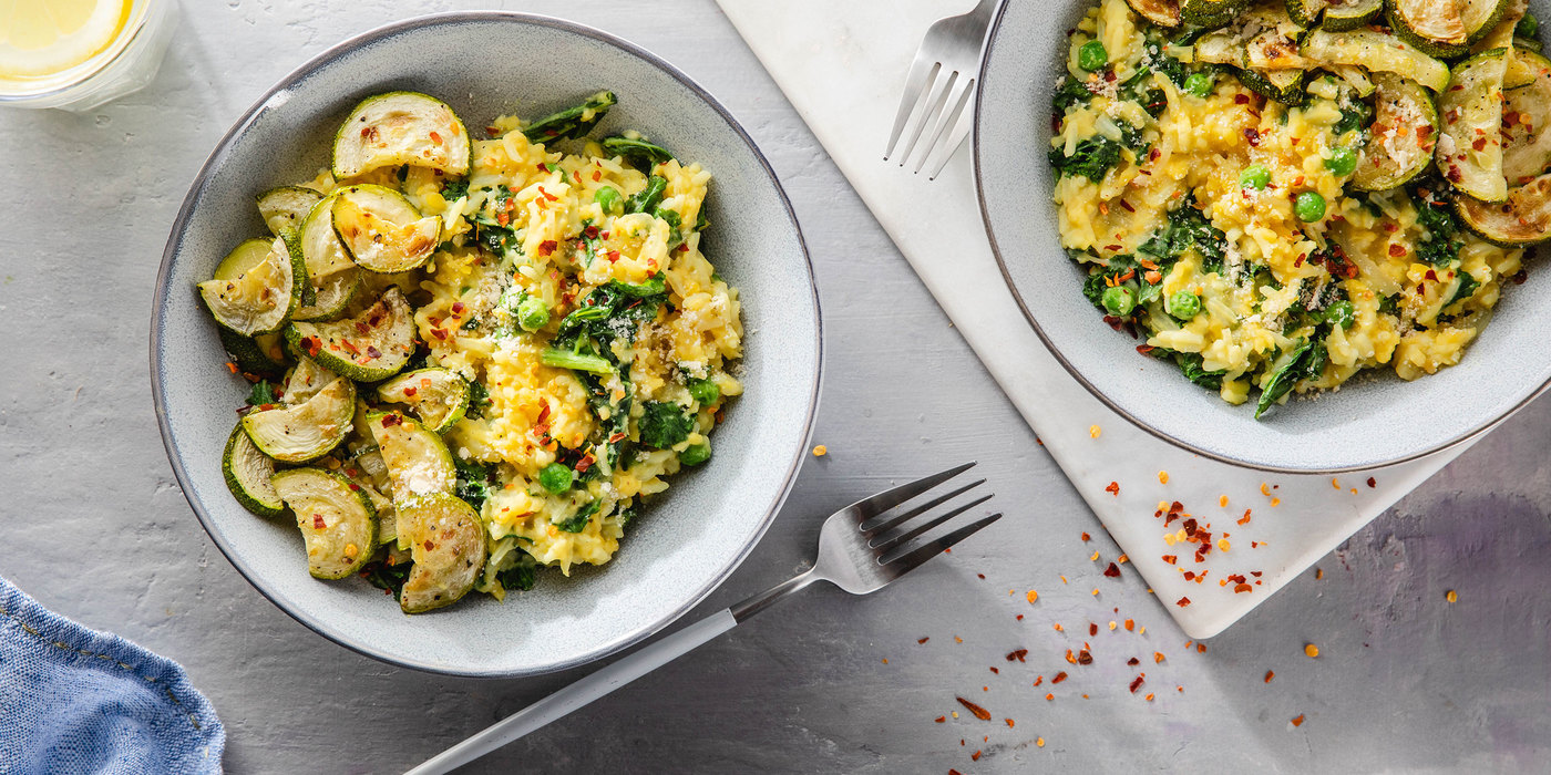 Risotto Milanese with Saffron Rice & Spring Vegetables