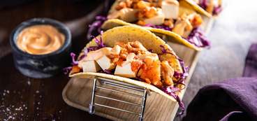 Banh Mi Wraps with Kimchi & Teriyaki Tofu