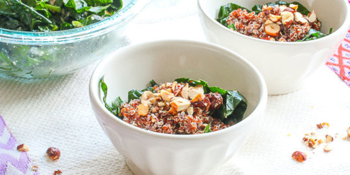 Kale and Rhubarb Salad