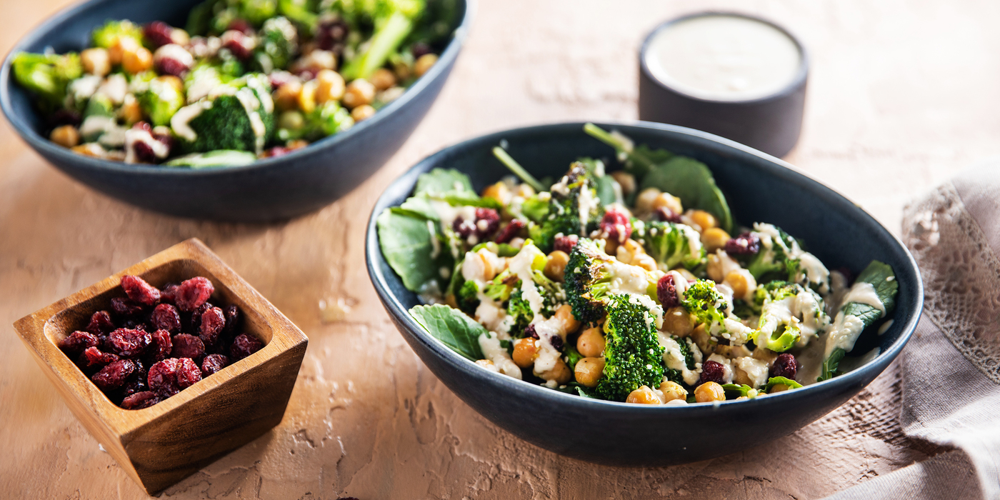 Miso Tahini Broccoli Bowls with Chickpeas