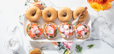 368 173 caper dill bagels with everything cream cheese horizontal