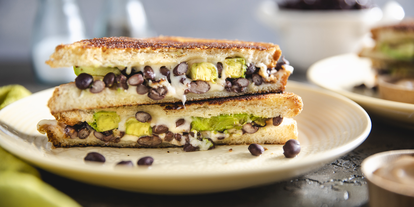 Black Bean Avocado Melts with Chipotle Aioli