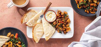 Kale and Tempeh Chorizo Scramble