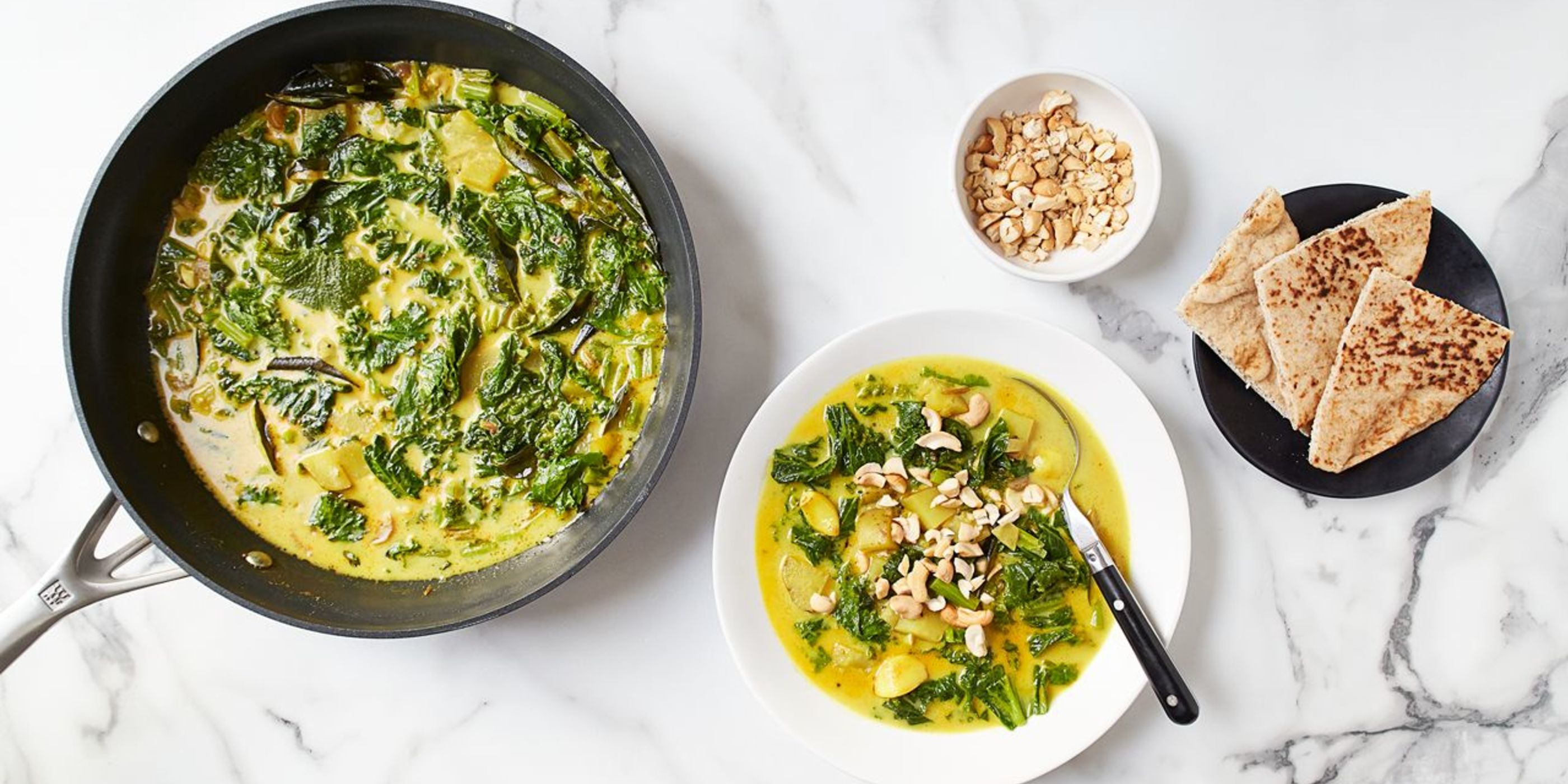 Garlicky Greens Curry PlantBased Recipes
