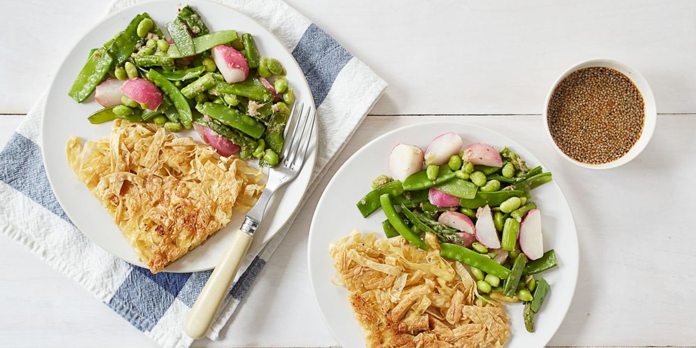 Panfried Yuba Cake with the First Taste of Spring