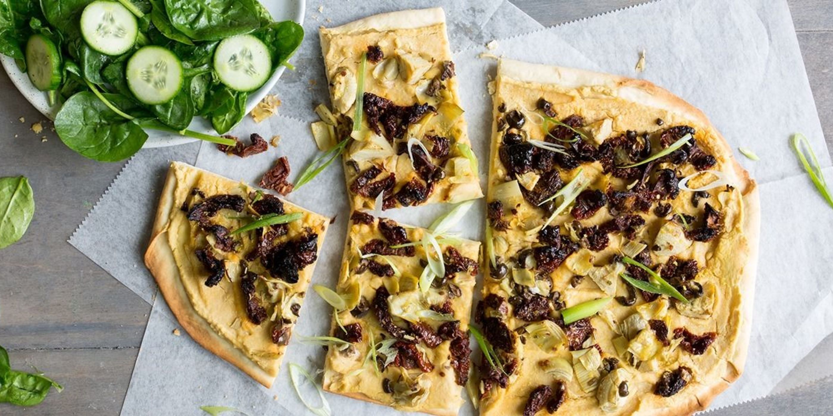 Mediterranean Flatbread PlantBased Recipes