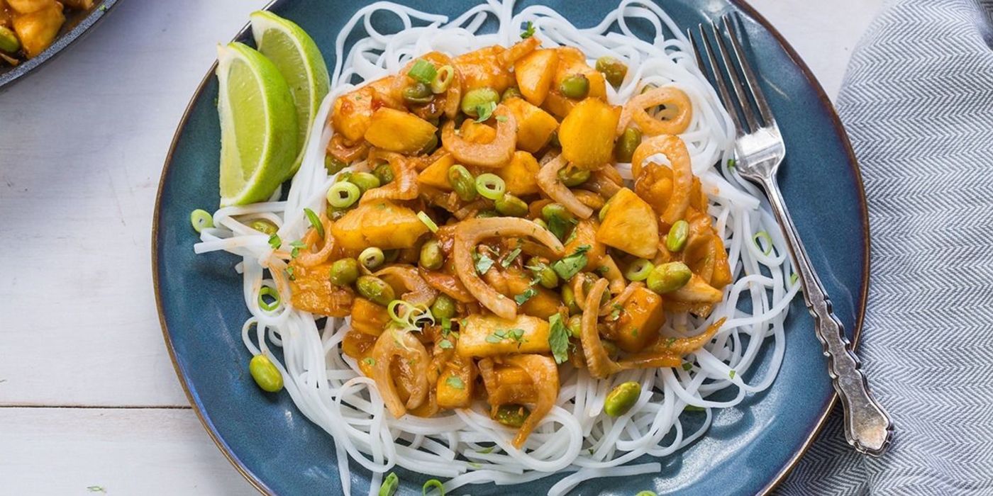 Sweet and Sour Noodles with Fennel and Pineapple