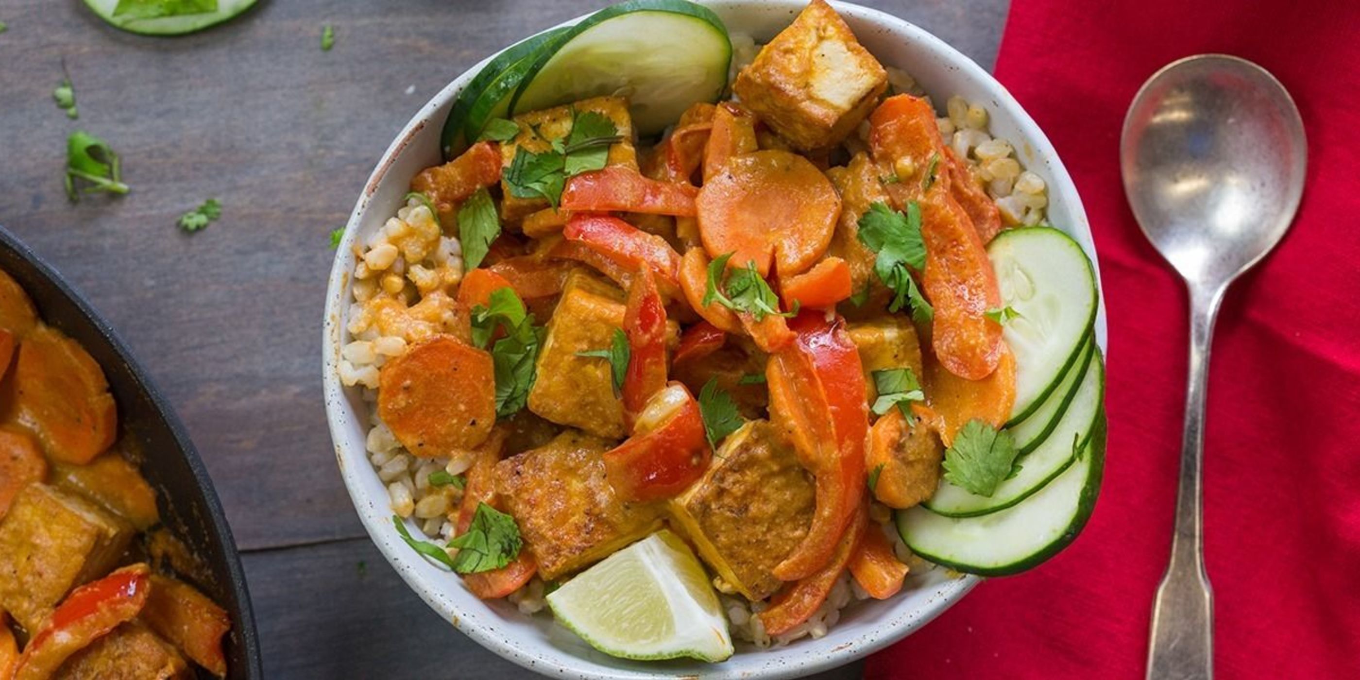 Peanut Tofu Buddha Bowl PlantBased Recipes