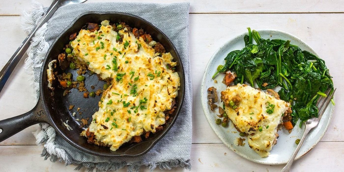 Shepherd's Pie with Sauteed Spinach image