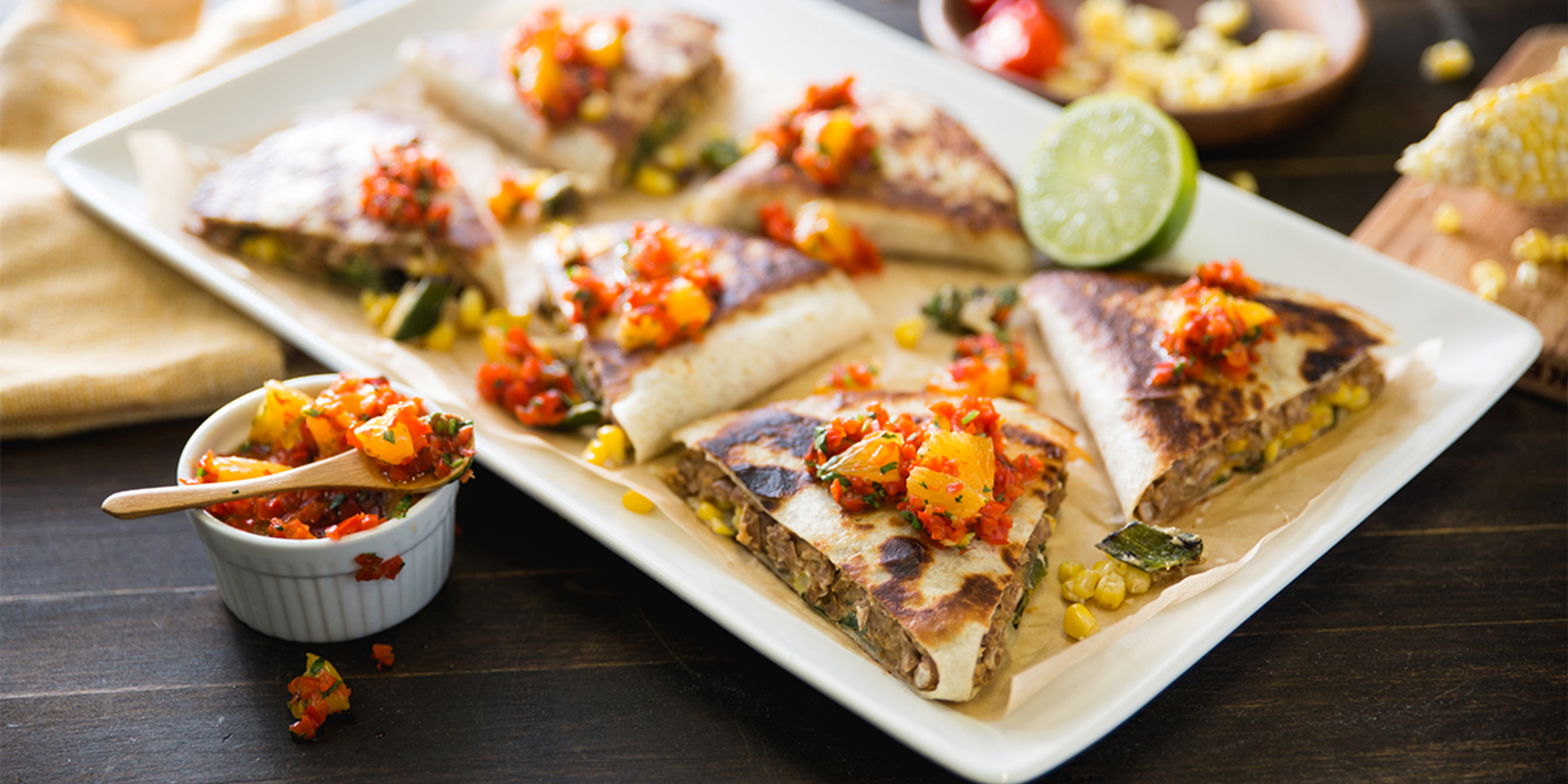 Summer Corn Quesadilla PlantBased Recipes