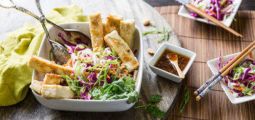 Hanoi-Style Tofu with Vietnamese Caramel Sauce and Rainbow Slaw