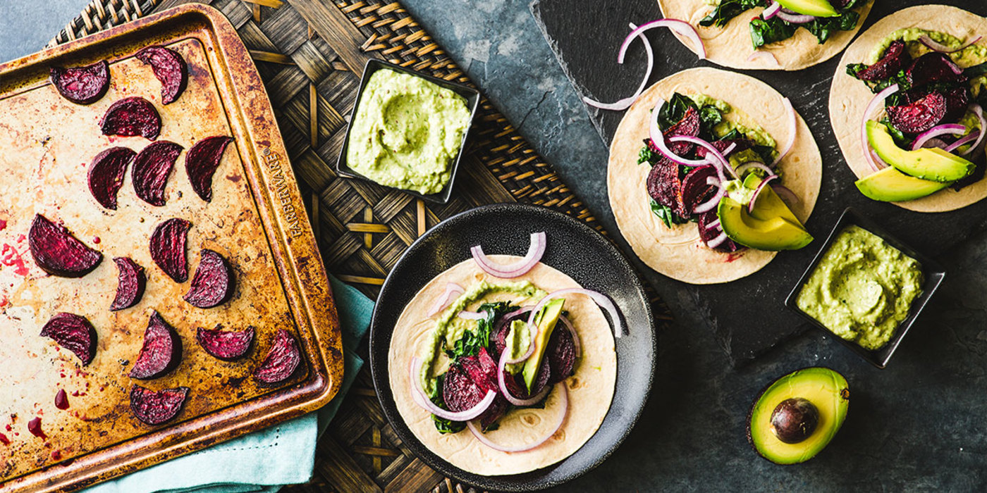 Wicked Healthy Beetroot Tacos with Avocado Salsa