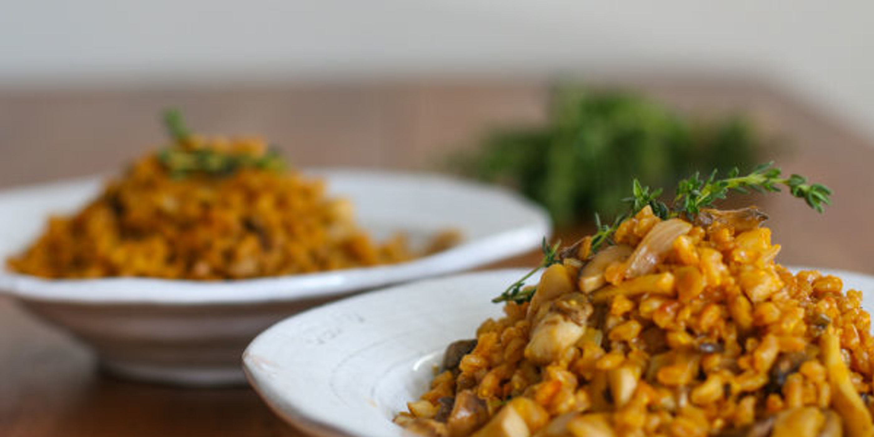 Farro Risotto with Wild Mushrooms