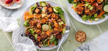 368 173 vegan bbqtofu rainbow salads with bbq tofu blood orange balsamic hero 1