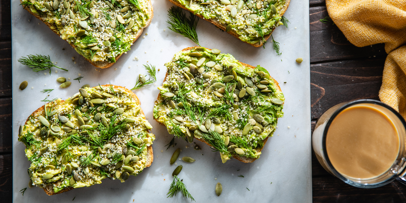 Loaded Avocado Toasts with Fresh Dill & Super Seeds Loaded Avocado Toasts with Fresh Dill & Super Seeds