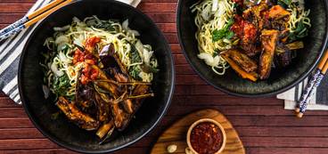 368 173 vegan roastedeggplantnoodles hero 1