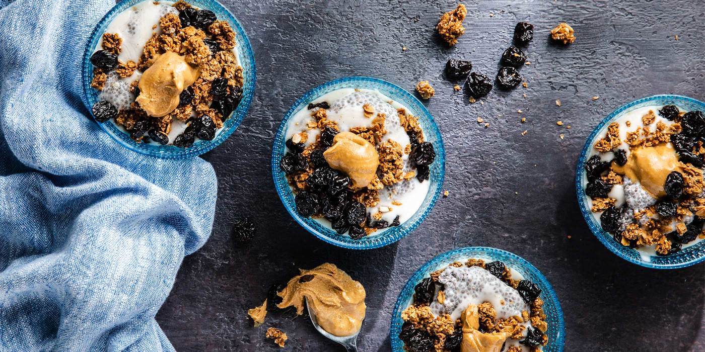 Overnight Chia Parfait with Cherry & Ancient Grain Granola Overnight Chia Parfait with Cherry & Ancient Grain Granola