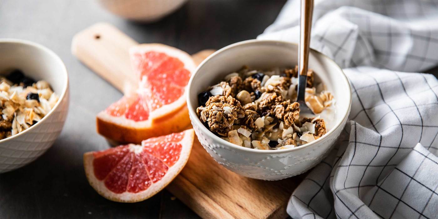 Ancient Grain Granola Bowls with Blueberries & Grapefruit Ancient Grain Granola Bowls with Blueberries & Grapefruit